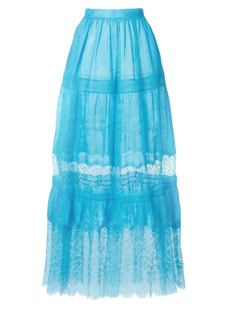 Ermanno Scervino high-waisted tulle skirt - Blue