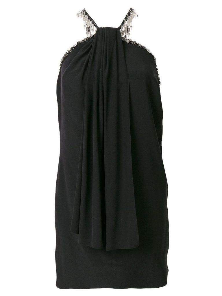 Saint Laurent halter-neck fitted dress - Black