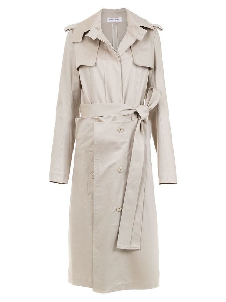 Gloria Coelho belted layered trench coat - Neutrals