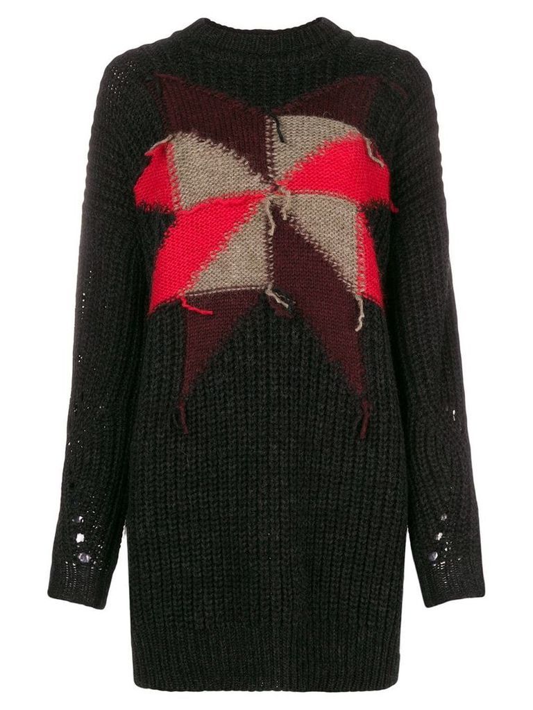 Isabel Marant star detail knitted sweater - Black