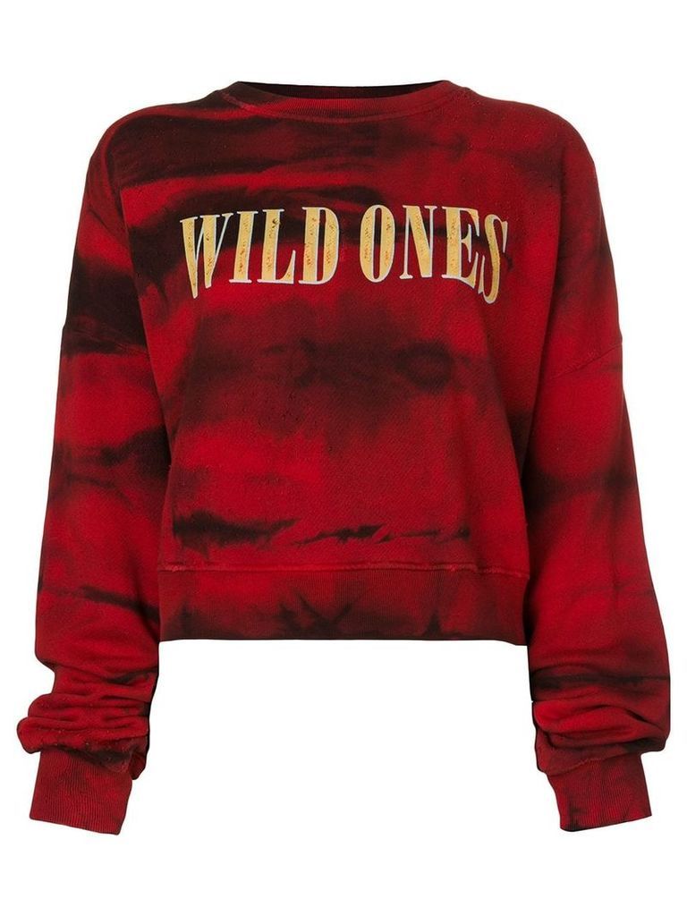 AMIRI Wild Ones tie dye sweatshirt - Red