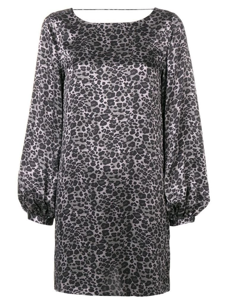 Equipment Zipporah leopard print dress - Grey