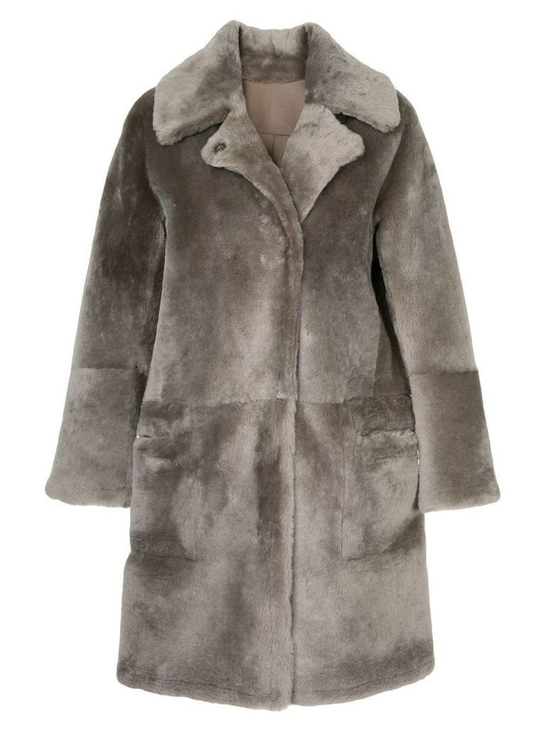 Sylvie Schimmel reversible fur coat - Brown