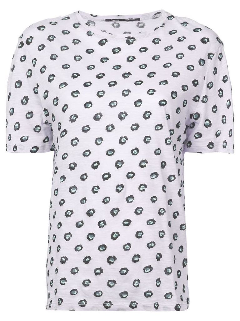 Proenza Schouler floral-dot T-shirt - PINK