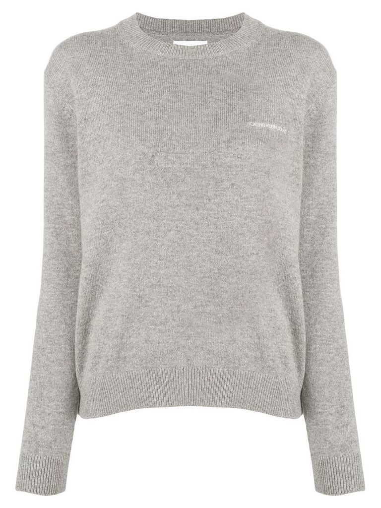 Calvin Klein Jeans logo print sweatshirt - Grey