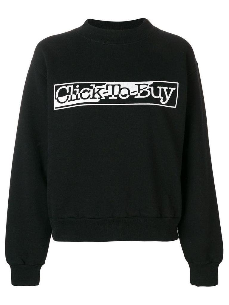 Aries Click to Buy sweatshirt - Black