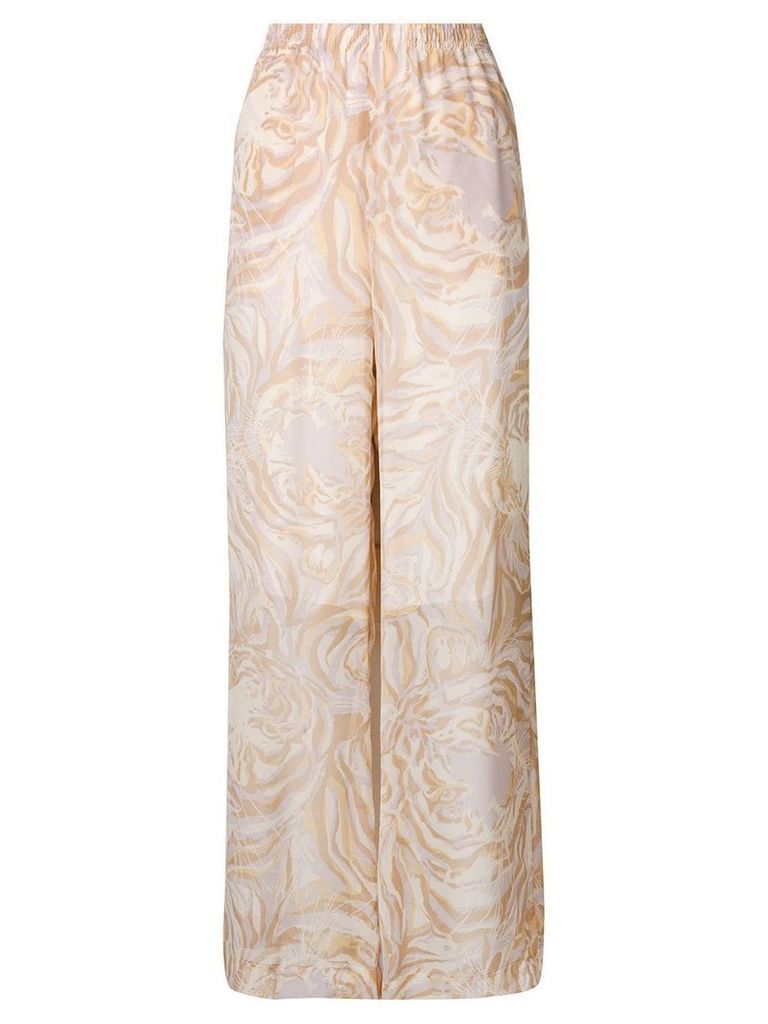 See By Chloé printed palazzo pants - NEUTRALS