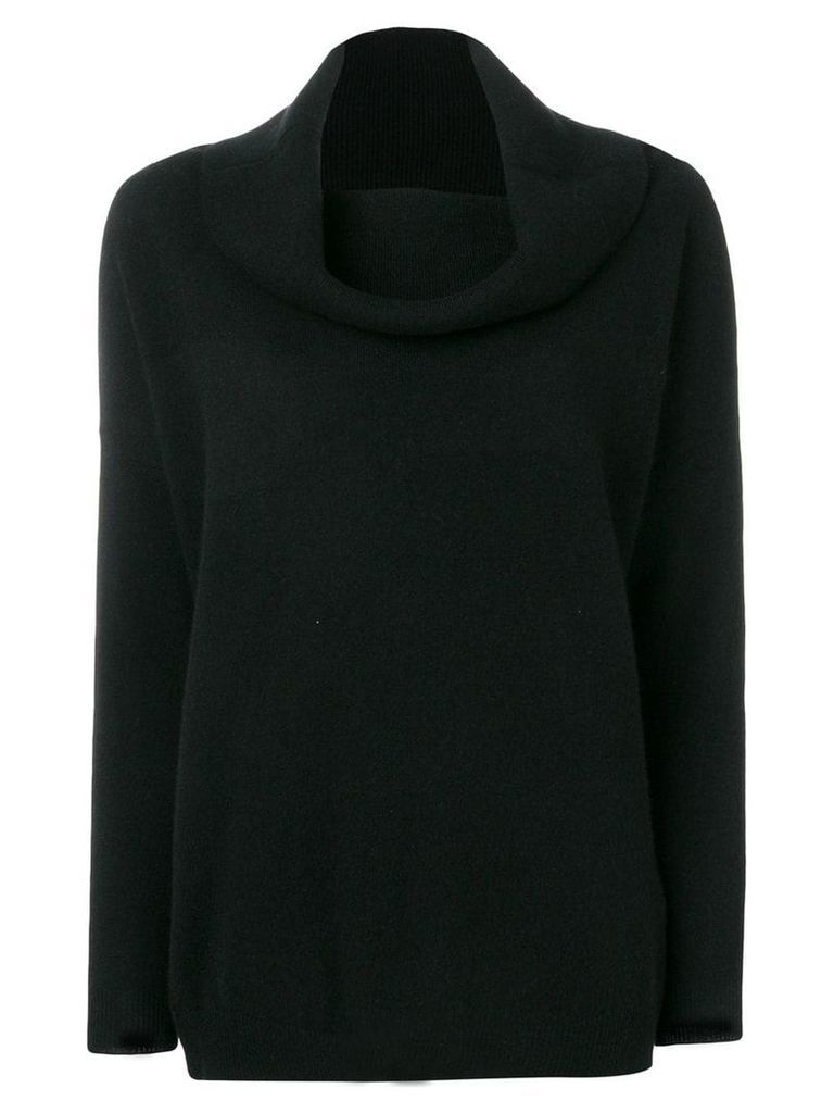 P.A.R.O.S.H. cowl-neck long sleeve sweater - Black