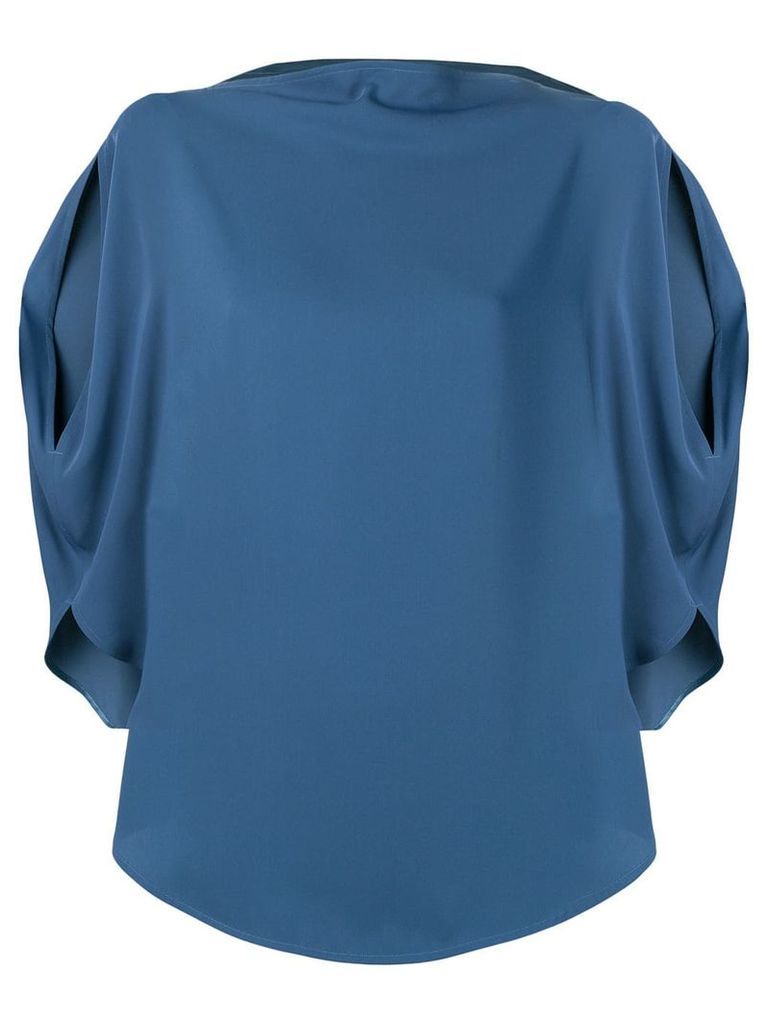 Mm6 Maison Margiela side slit blouse - Blue
