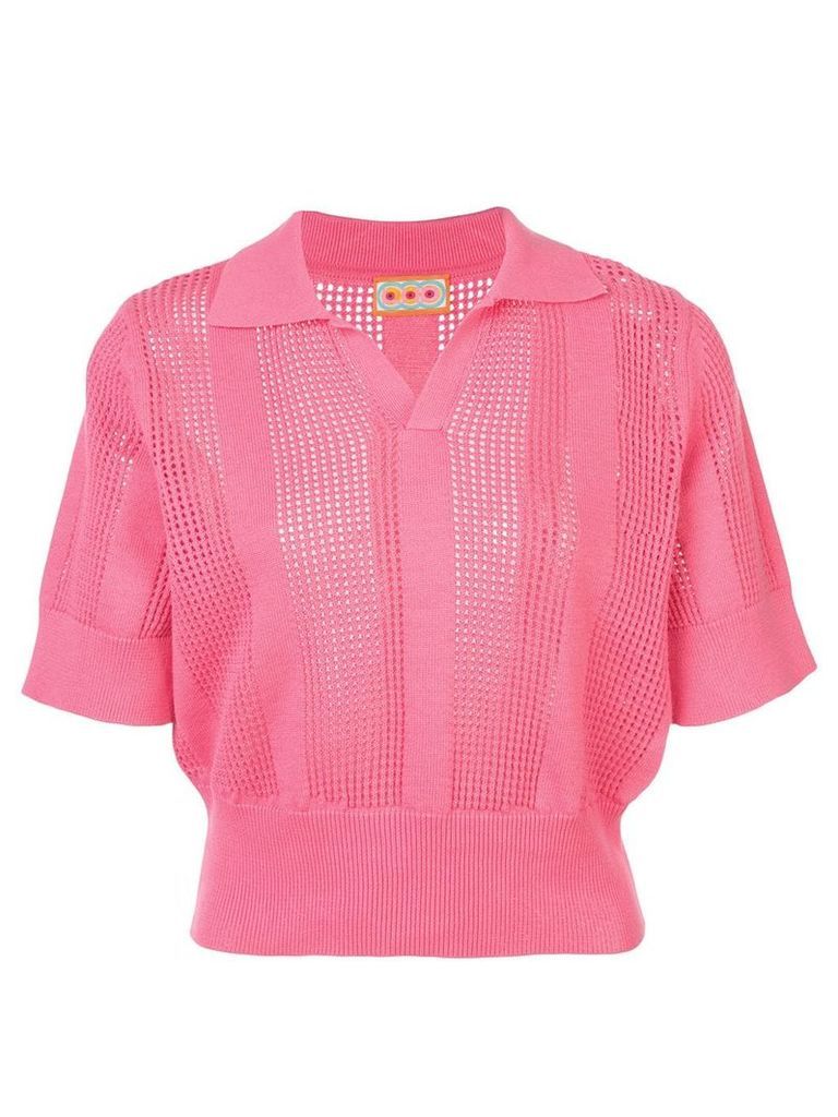 Lhd Le Phare knitted polo - PINK