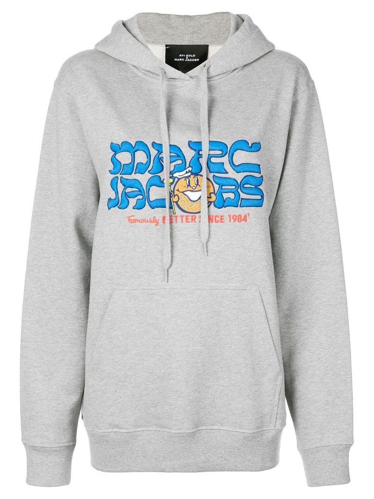 Marc Jacobs comic logo hoodie - Grey