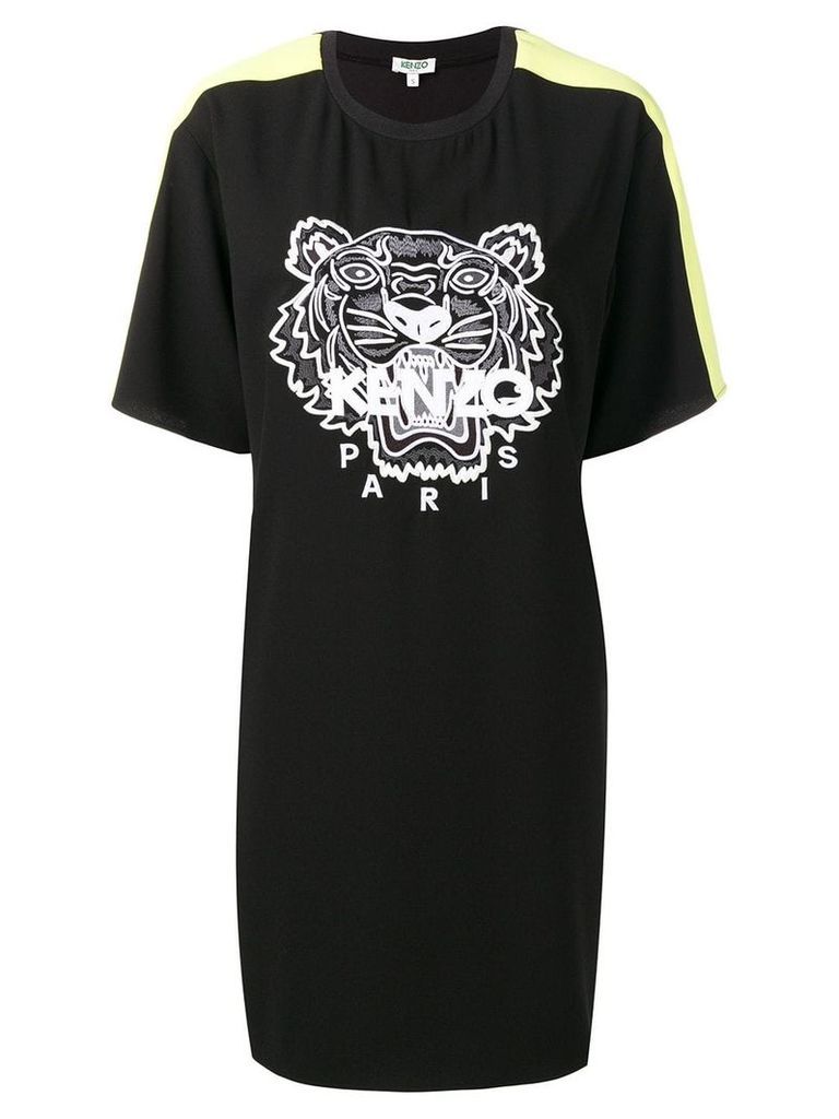 Kenzo tiger-print T-shirt dress - Black
