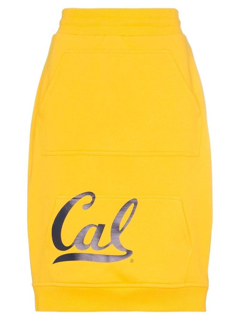 Calvin Klein 205W39nyc high waist Cal logo skirt - Yellow