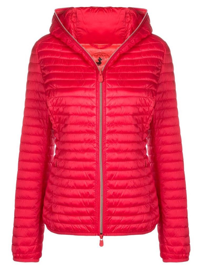 Save The Duck hooded padded jacket - Red