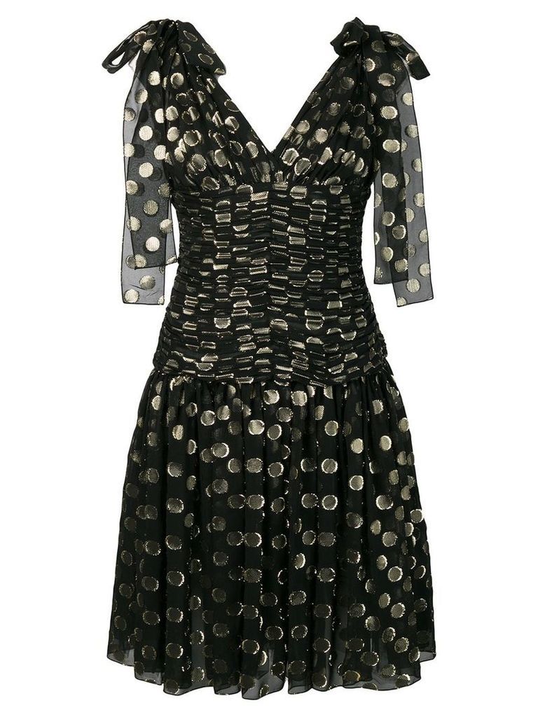 Dolce & Gabbana flared polka dot dress - Black