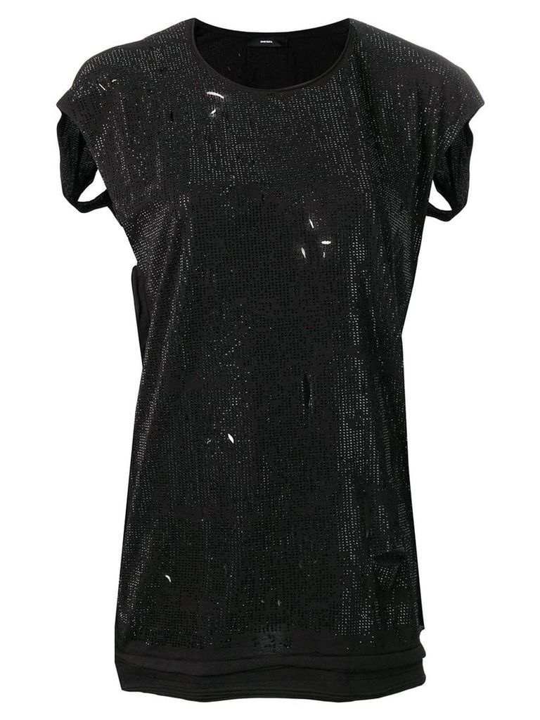 Diesel stud-embellished blouse - Black