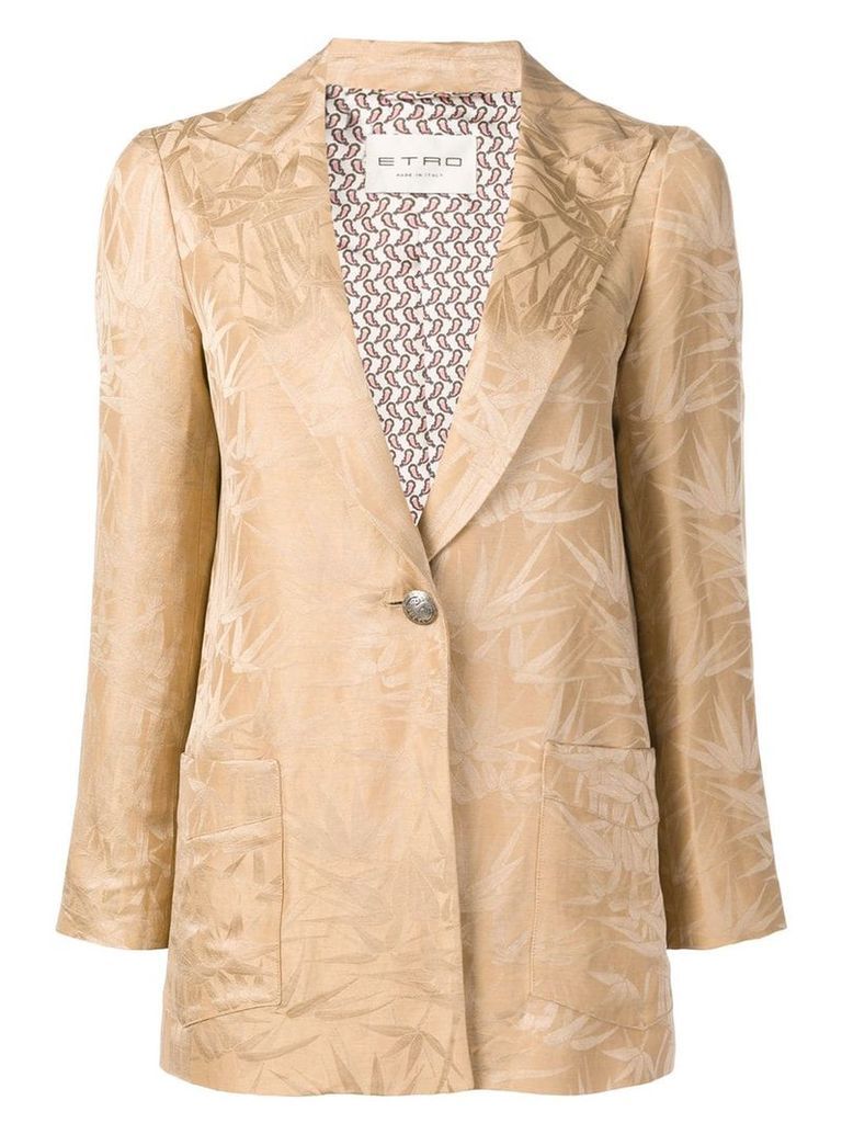 Etro patterned blazer - Brown