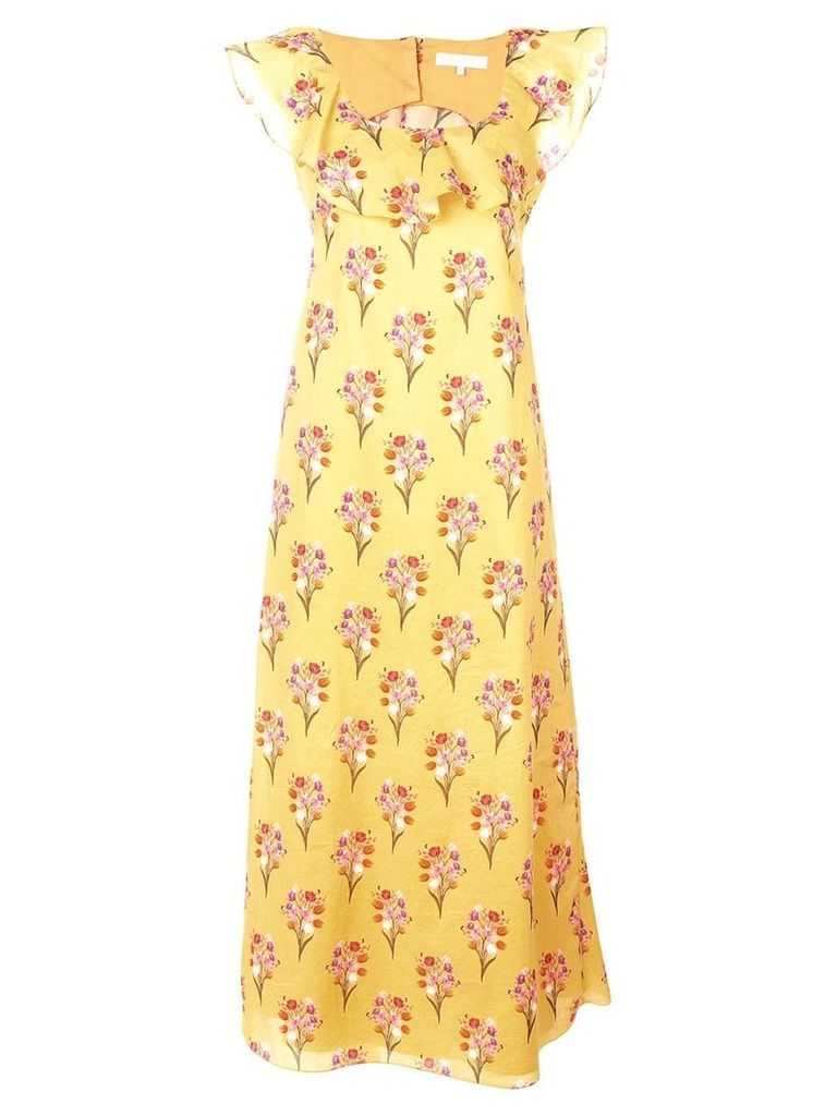 Borgo De Nor long floral dress - Yellow
