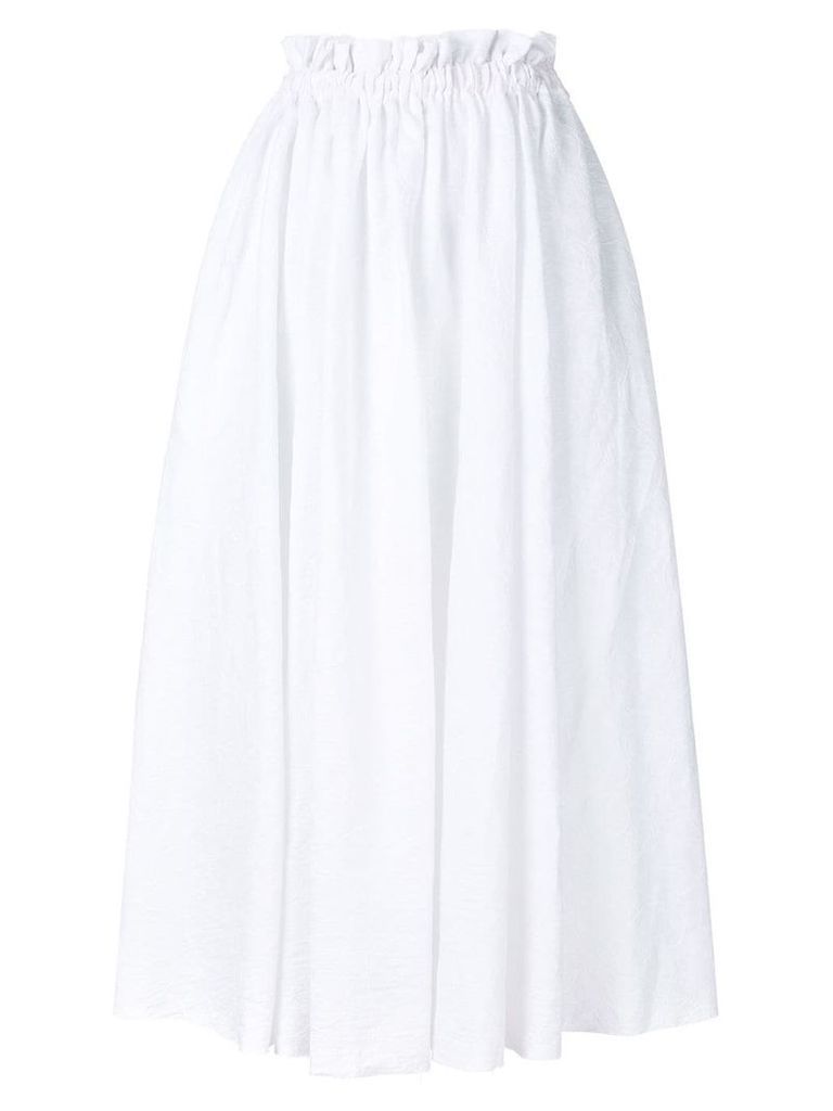 Loewe high-waisted full skirt - White