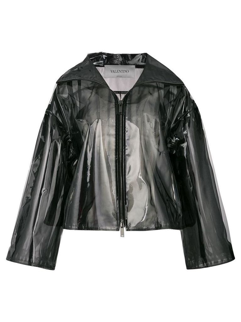 Valentino transparent rain coat - Black