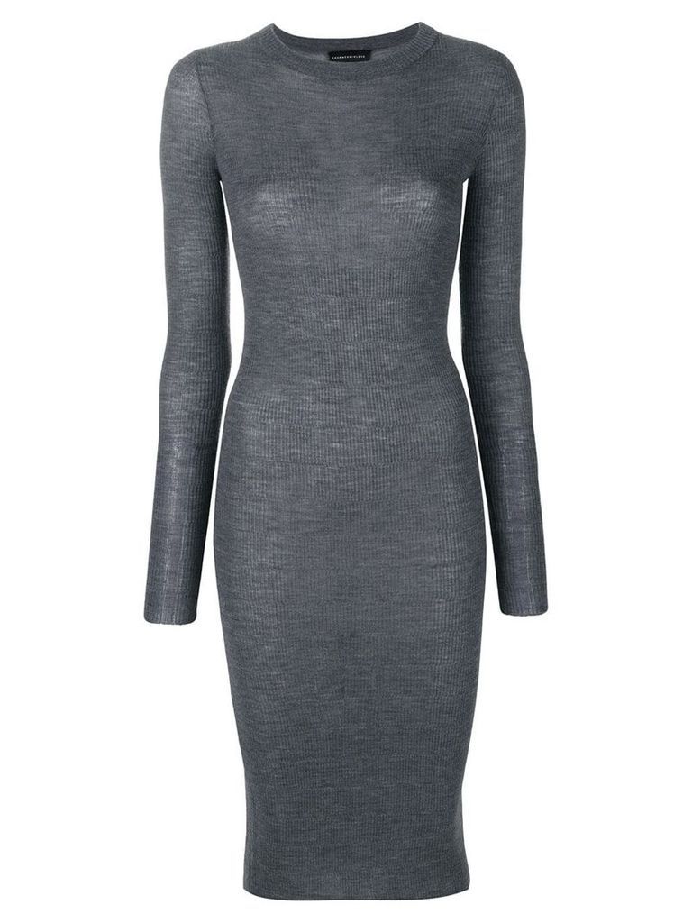 Cashmere In Love Tiera fine knit dress - Grey