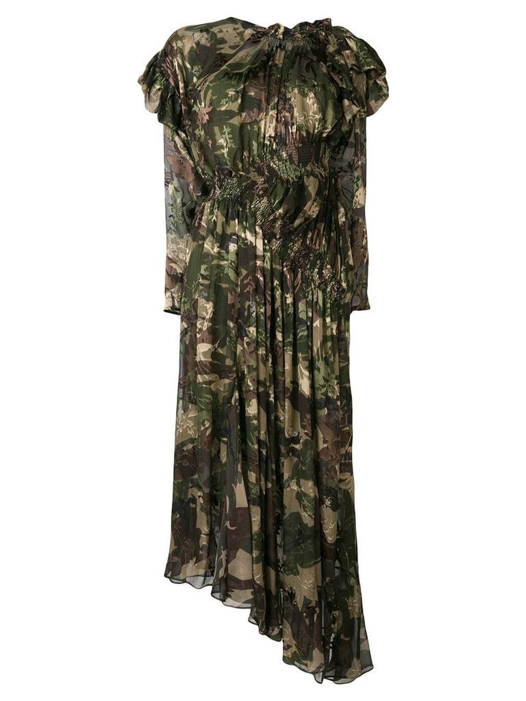 Preen By Thornton Bregazzi Stephanie camouflage flared dress -
