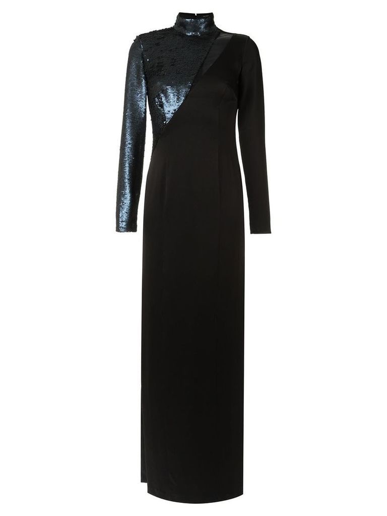 Tufi Duek sequin panels gown - Black
