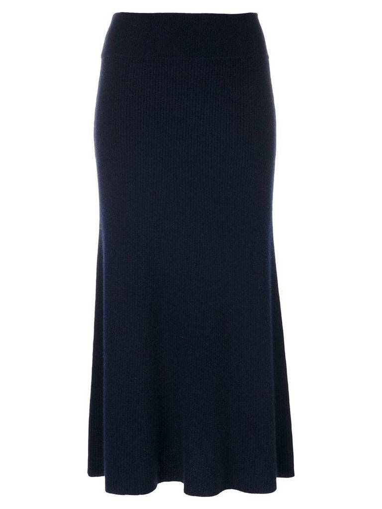 Cashmere In Love midi knit skirt - Blue