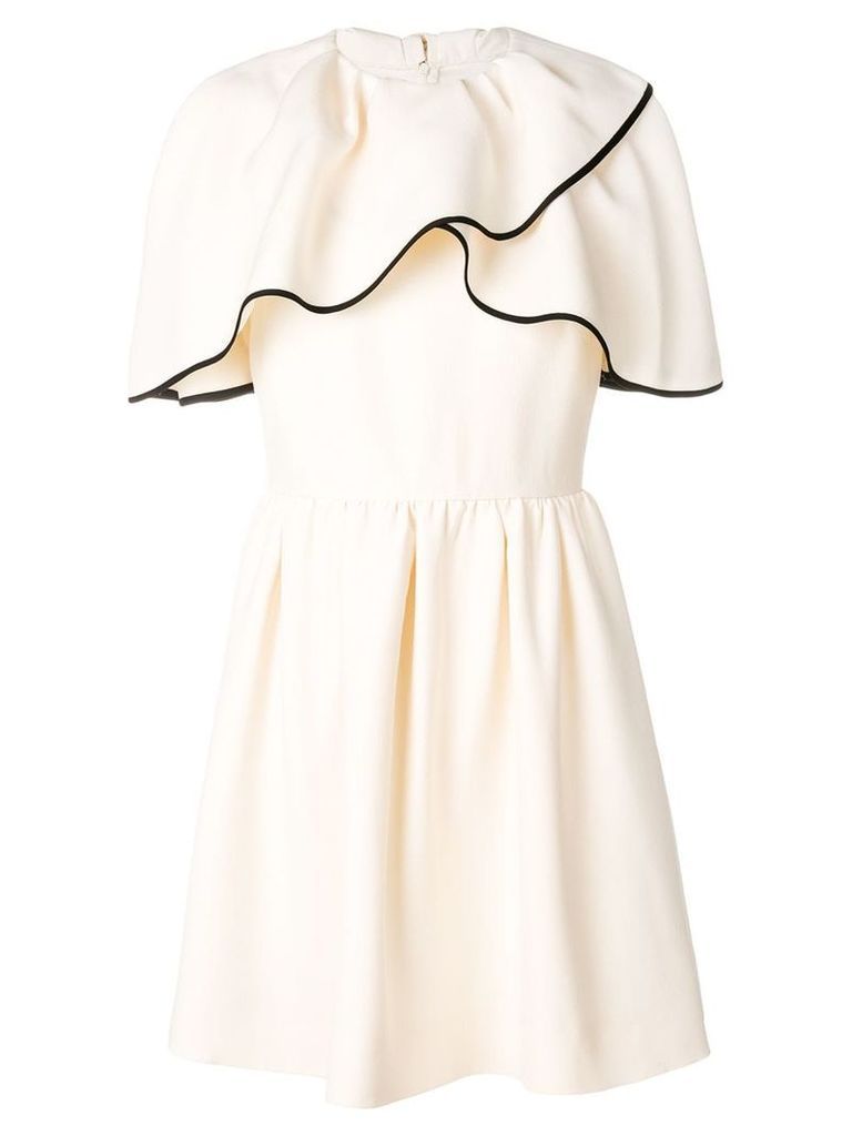 Valentino cold shoulder mini dress - White