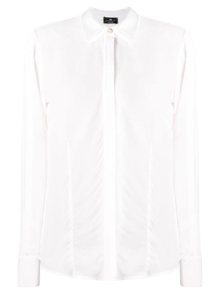 Elisabetta Franchi basic plain shirt - White