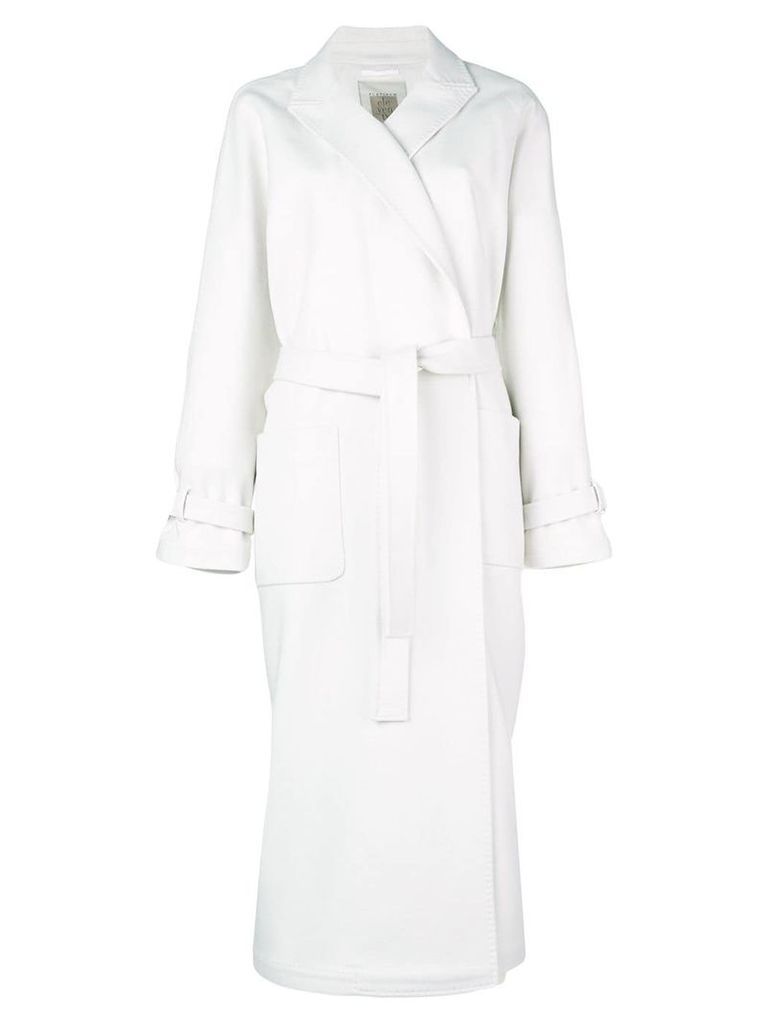 Eleventy belted robe coat - Neutrals