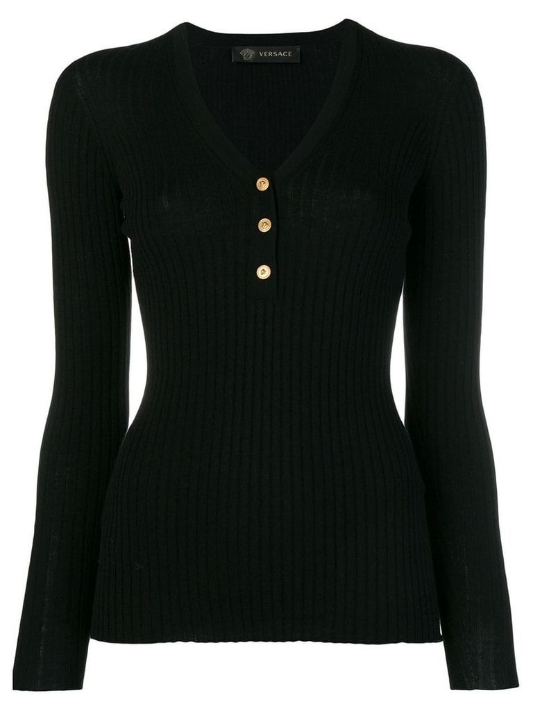 Versace fitted sweater - Black