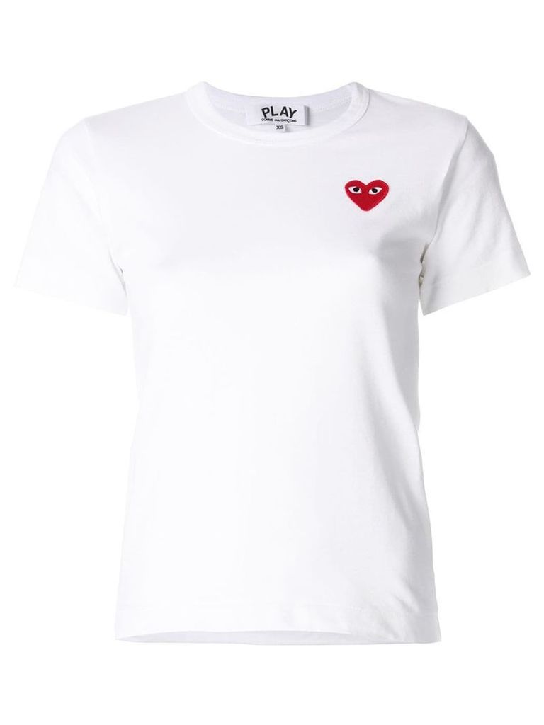 Comme Des Garçons Play heart logo T-shirt - White