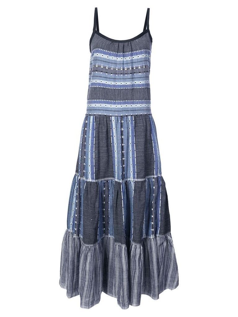lemlem striped full dress - Blue