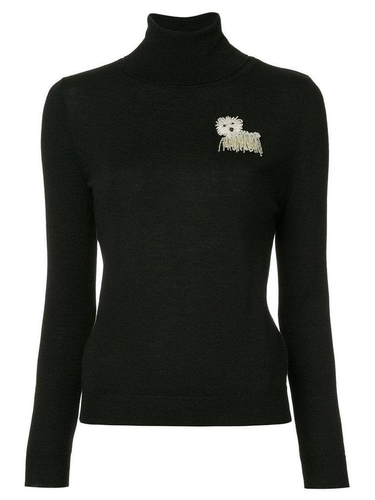 Boutique Moschino roll neck sweater - Black
