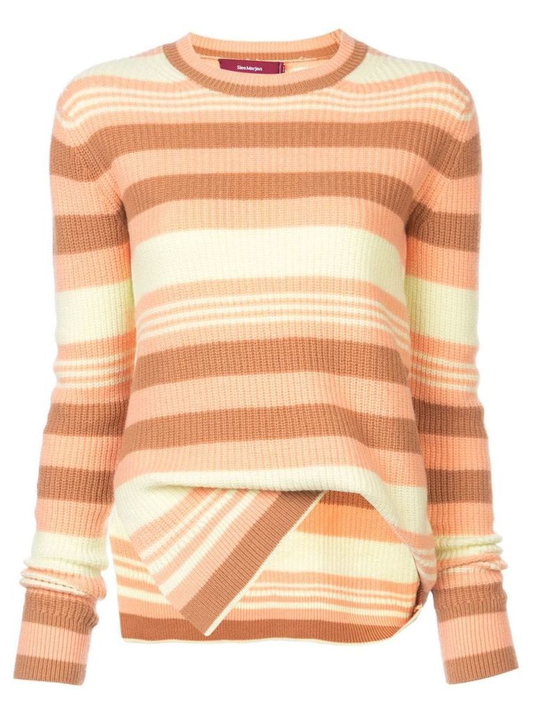 Sies Marjan asymmetric striped sweater - Multicolour