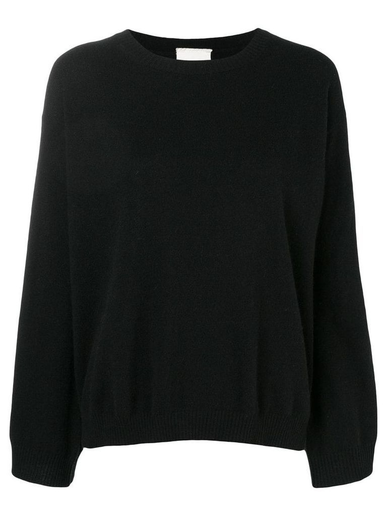 Fine Edge classic cashmere sweater - Black