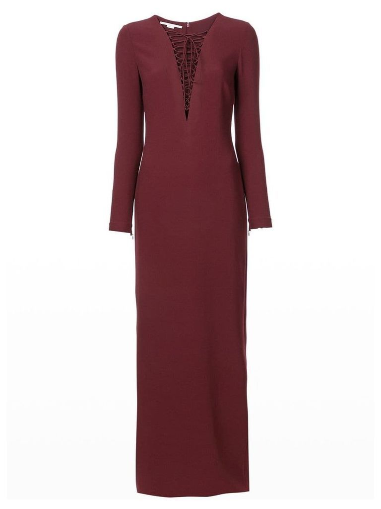Stella McCartney lace-up gown - Red