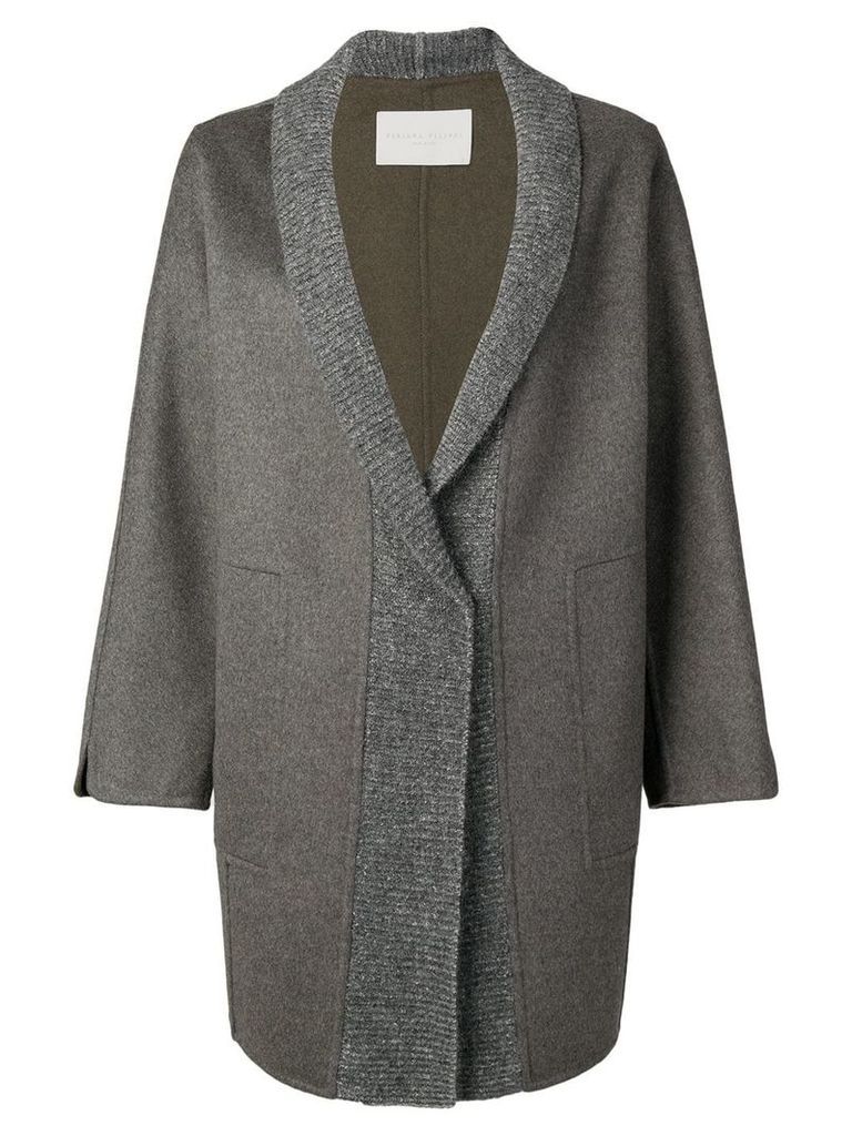 Fabiana Filippi oversized cardigan coat - Grey