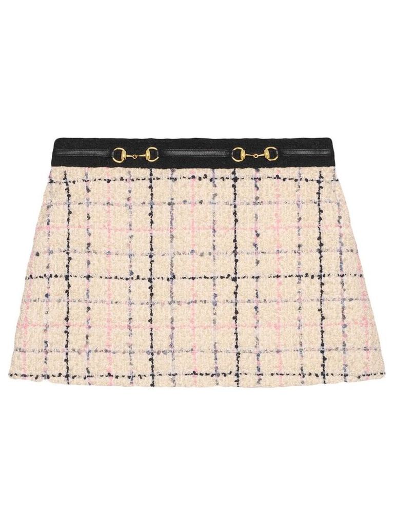 Gucci Tweed mini skirt - NEUTRALS