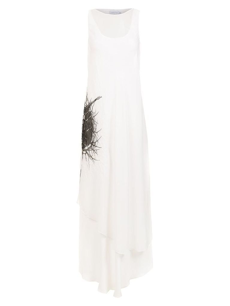 Mara Mac printed long dress - White