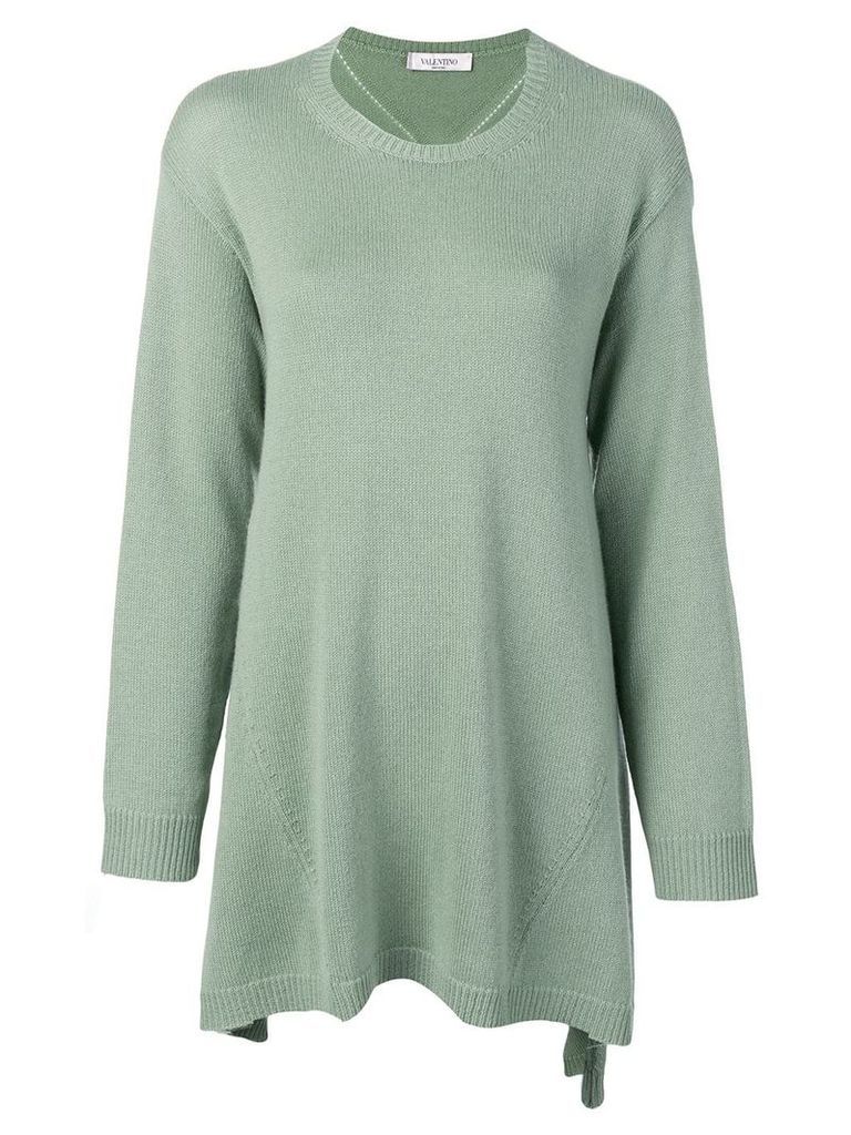 Valentino asymmetric cashmere jumper - Green