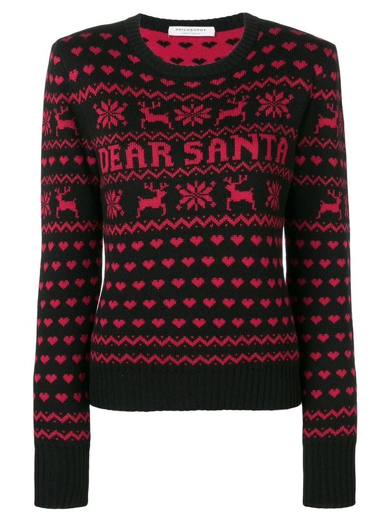 Philosophy Di Lorenzo Serafini 'Dear Santa' Christmas sweater - Black