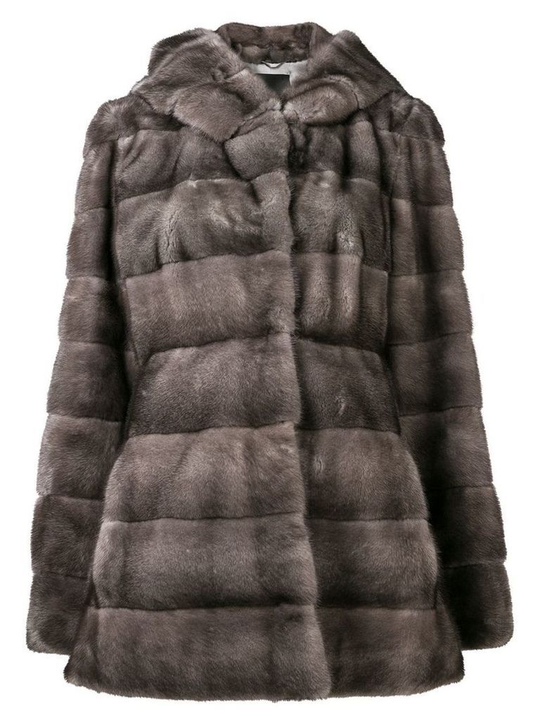 Liska Valencia hooded coat - Grey