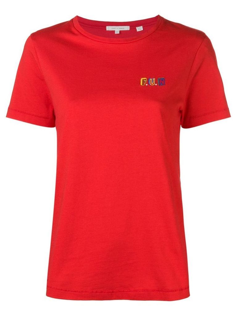 Chinti & Parker slogan short-sleeve T-shirt - Red