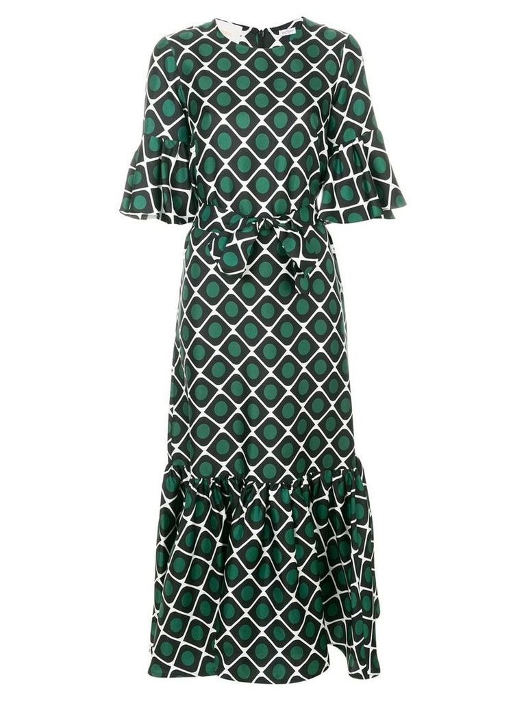 La Doublej Curly Swing patterned dress - Green