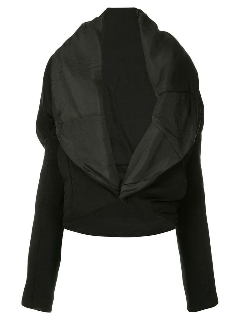 Masnada oversized lapel jacket - Black