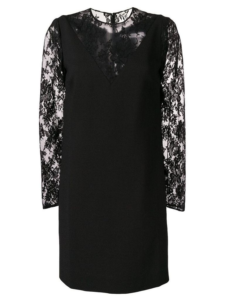 Givenchy mini floral lace dress - Black