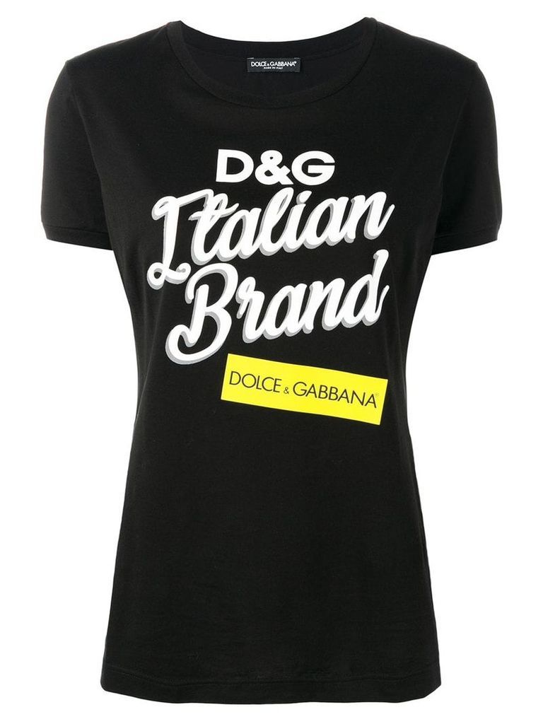 Dolce & Gabbana Italian Brand T-shirt - Black