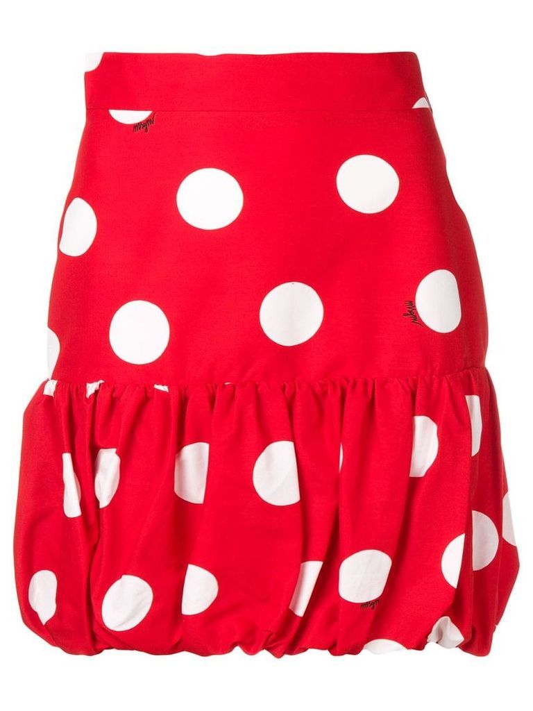 MSGM polka dot mini skirt - Red